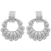 SCALLOP CRESCENT HOOP EARRINGS